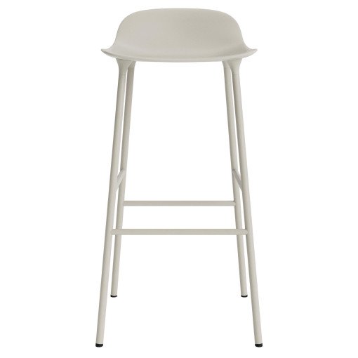 Form Barstool barkruk 75 cm met stalen onderstel licht grijs