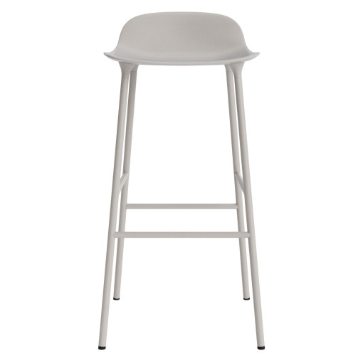 Form Barstool barkruk 75 cm met stalen onderstel warm grijs