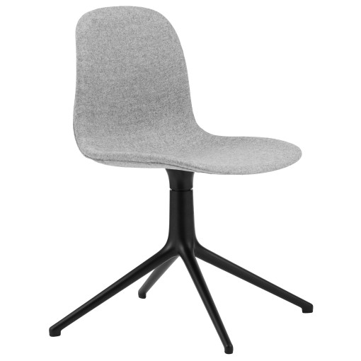 Form swivel stoel gestoffeerd zwart Synergy Grey