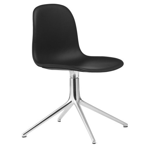 Form swivel stoel gestoffeerd Ultra Leather Black