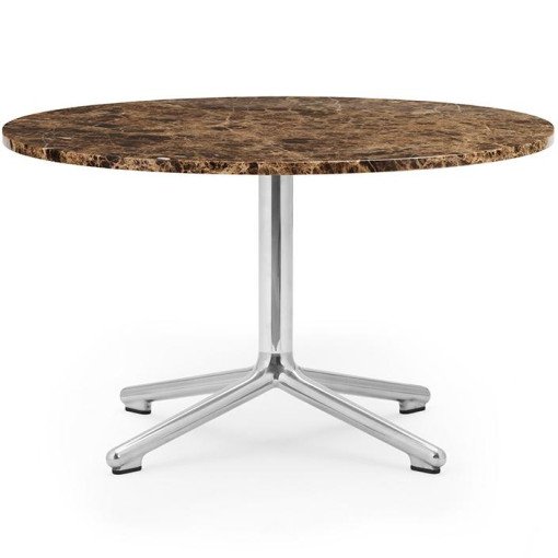 Lunar salontafel 70 aluminium onderstel coffee marmer