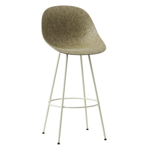 Mat Bar Chair barkruk 75cm Seaweed Cream Steel