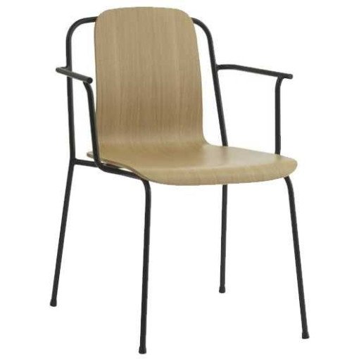 Studio Chair stoel met armleuningen eiken