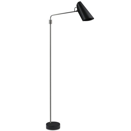 Birdy Swing vloerlamp zwart staal