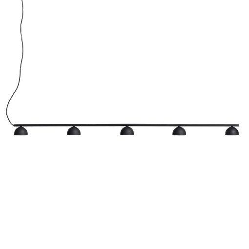 Blush Rail 5 hanglamp LED zwart