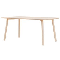 Meyer 23 tafel 160x92 waxed essen, white pigment