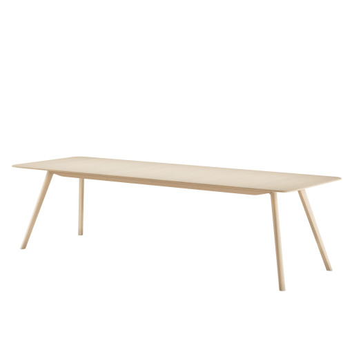 Meyer uitschuifbare tafel 180/225x92 waxed essen wit pigment