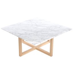 Ninety Table salontafel 80 cm hout onderstel