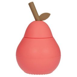 Pear drinkbeker siliconen Cherry Red