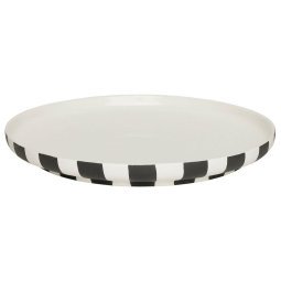 Toppu dinerbord Ø26,5 zwart/wit