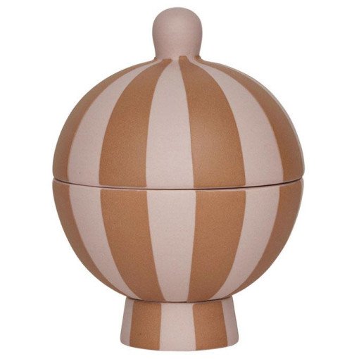 Toppu Bonbonniere voorraadpot Ø8,5 caramel/rose