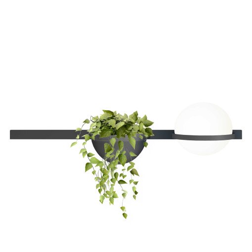 Palma 3702 wandlamp LED met plantenbak grafiet