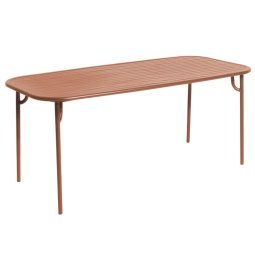 Week-end tuintafel 180x85 terracotta