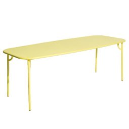 Week-end tuintafel 220x85 met dicht blad Yellow