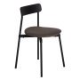 Fromme Wood eetkamerstoel Upholstered Black