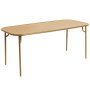 Week-end tuintafel 180x85 met dicht blad Gold