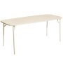 Week-end tuintafel 180x85 met dicht blad Ivory