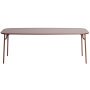 Week-end tuintafel 220x85 met dicht blad Brown Red