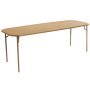 Week-end tuintafel 220x85 met dicht blad Gold