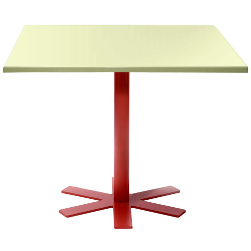 Parrot tafel 90x90 lichtgeel