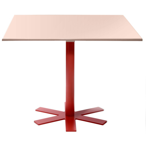 Parrot tafel 90x90 lichtroze