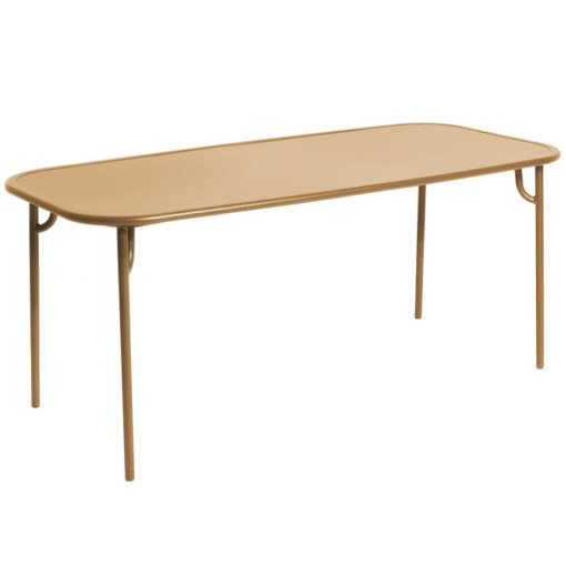 Week-end tuintafel 180x85 met dicht blad Gold