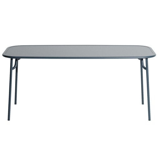 Week-end tuintafel 180x85 met dicht blad Grey blue