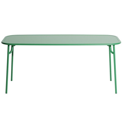 Week-end tuintafel 180x85 met dicht blad Mint green