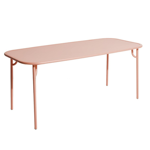 Week-end tuintafel 180x85 met dicht blad blush