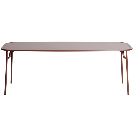 Week-end tuintafel 220x85 met dicht blad Brown Red