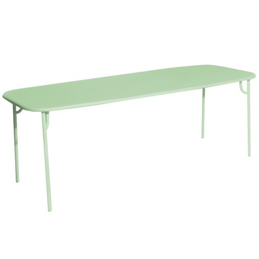 Week-end tuintafel 220x85 met dicht blad Pastel Green