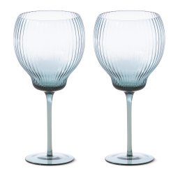 Pum wijnglas L set van 2 licht blauw