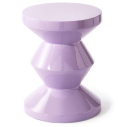 Zig Zag bijzettafel gelakt lilac