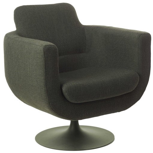 Swivel Kirk fauteuil draaifauteuil donkergroen