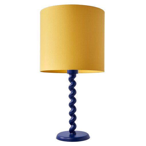 Twister tafellamp donkerblauw