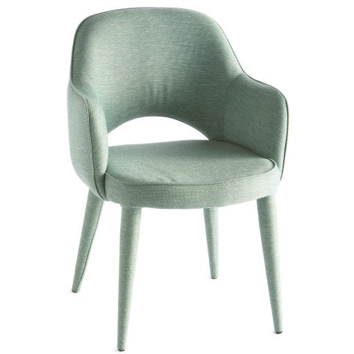 Cosy fabric stoel mint