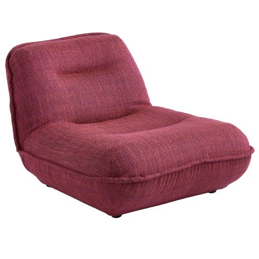 Puff lounge fauteuil bordeaux rood