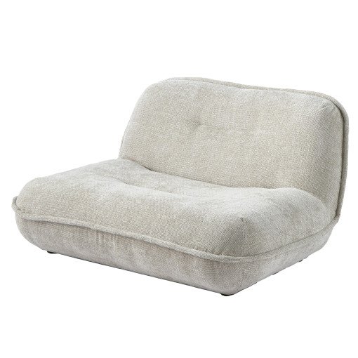 Puff loveseat fauteuil ecru