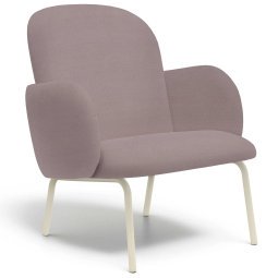 Dost fauteuil stalen onderstel lila