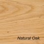 Crossings salontafel 80x80 met lectuurbak Natural Oak