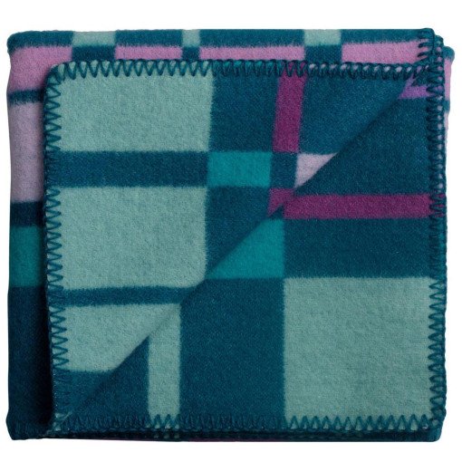 City baby plaid 67x100 Aqua