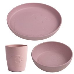 Mums diner set van 3 blossom pink