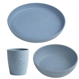 Mums diner set van 3 powder blue