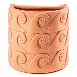 Magna Graecia bloempot wand Onde terracotta