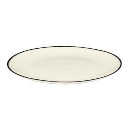 Dé tableware by Ann Demeulemeester ontbijtbord Ø17,5 white/black 1