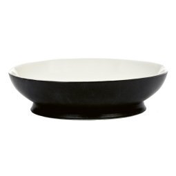 Ra tableware by Ann Demeulemeester diep bord Ø19 black/white