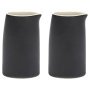 Ra tableware by Ann Demeulemeester melkkan set van 2 Black/White