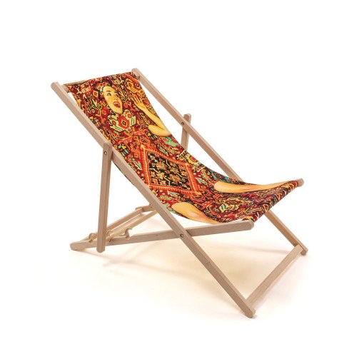 Deck Chair ligstoel Lady On Carpet Multi