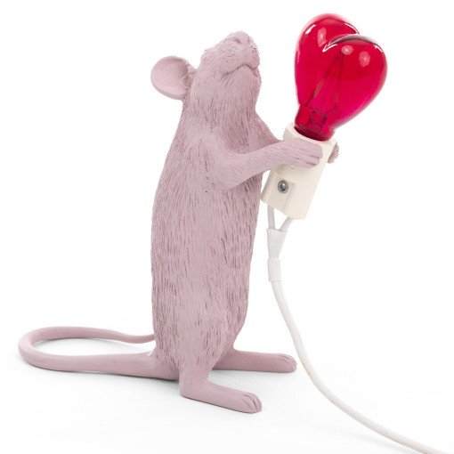 Mouse Standing Valentine's Day tafellamp USB