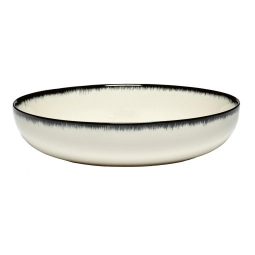Dé tableware by Ann Demeulemeester diep bord Ø18,5 white/black a